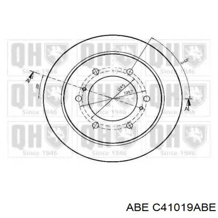 Disco de freno trasero Nissan Terrano 1 WD21