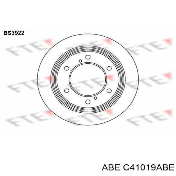 Disco de freno trasero Nissan Terrano 1 WD21