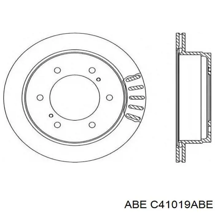 Disco de freno trasero Nissan Terrano 1 WD21