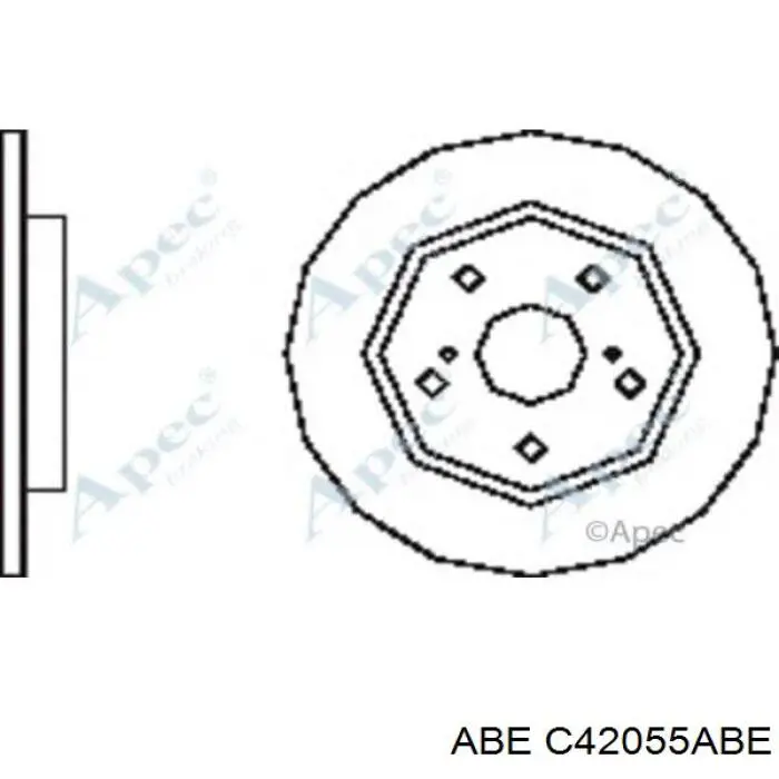 Disco de freno trasero Toyota Auris E15