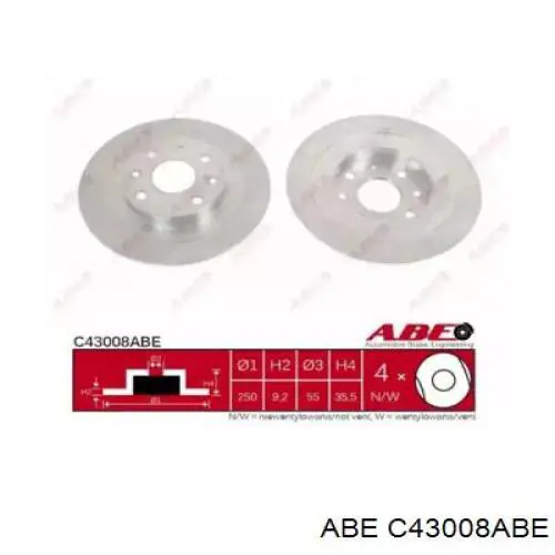 Disco de freno trasero Mazda 323 BG