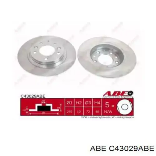 Frenos traseros ABE C43029ABE