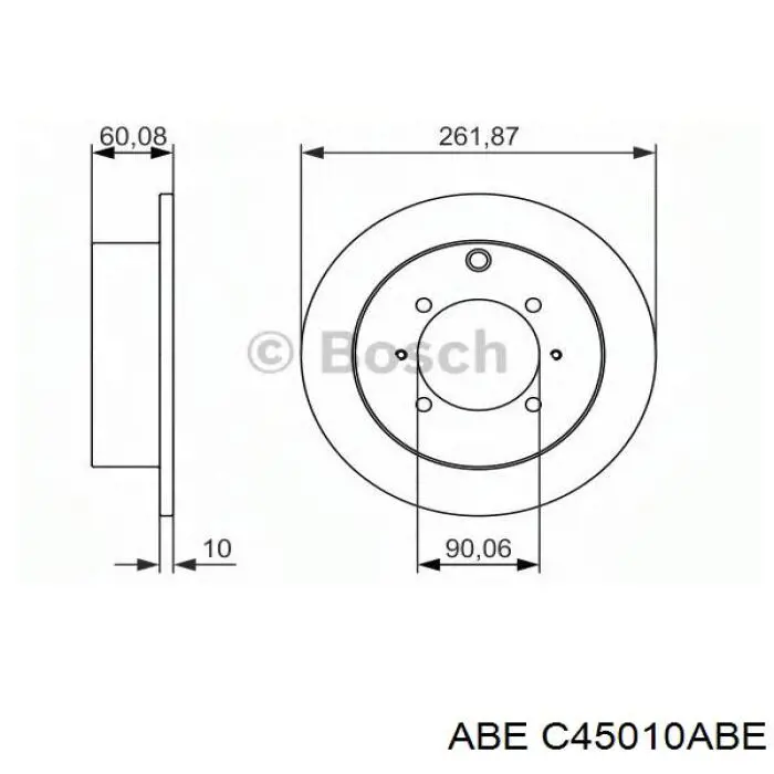 Freno de disco trasero ABE C45010ABE precio, desde 51,95 USD