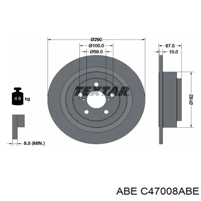 Disco de freno trasero Japan Parts DP707C precio, desde 34,65 EUR
