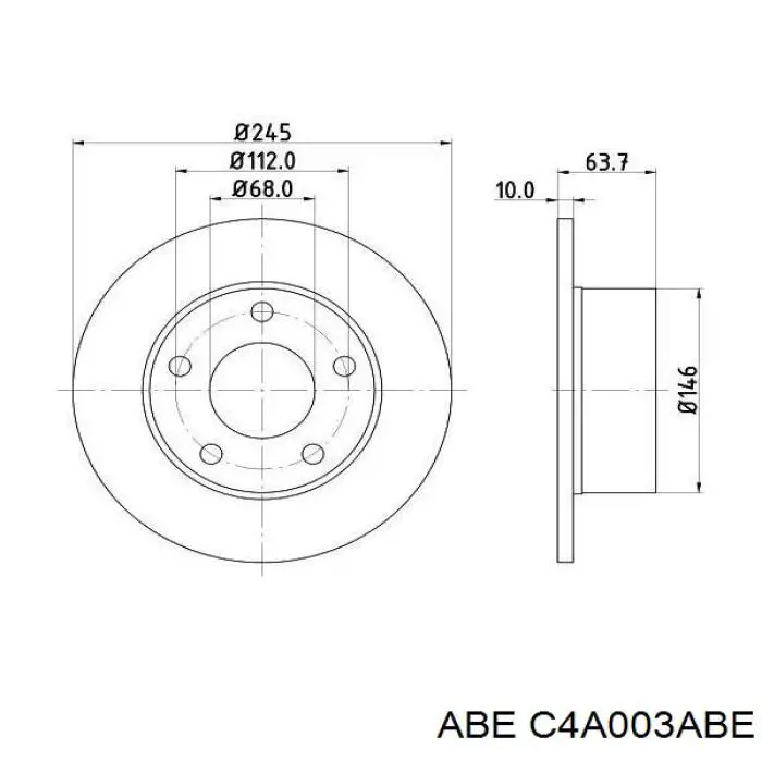 Frenos traseros ABE C4A003ABE