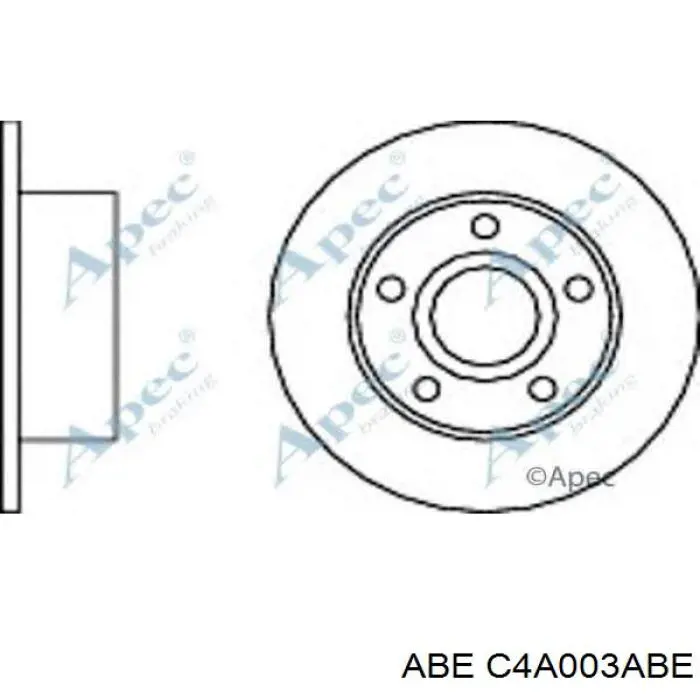Disco de freno trasero ABE C4A003ABE precio, desde 30,58 EUR