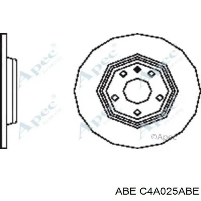 Disco de freno trasero C4A025ABE ABE