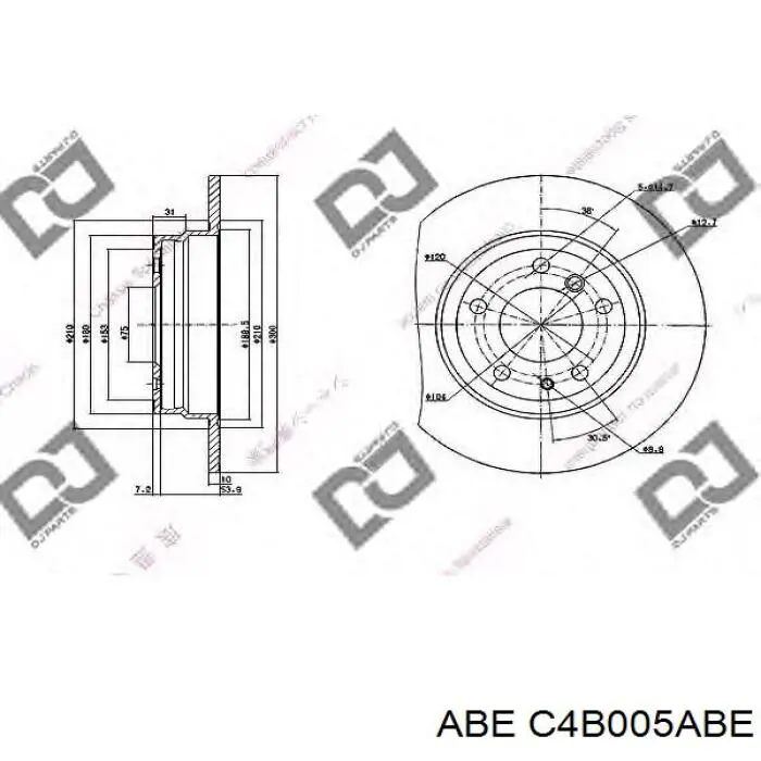 Disco de freno trasero BMW 5 E34