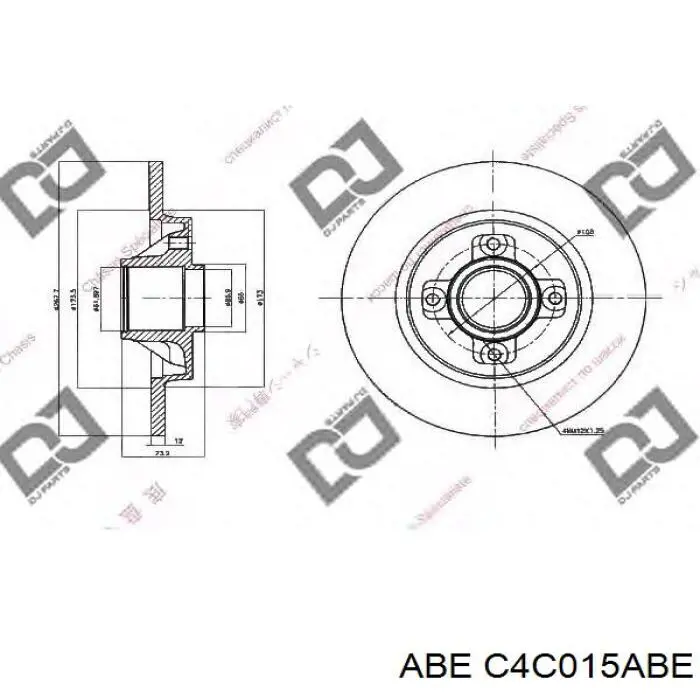 Frenos traseros ABE C4C015ABE