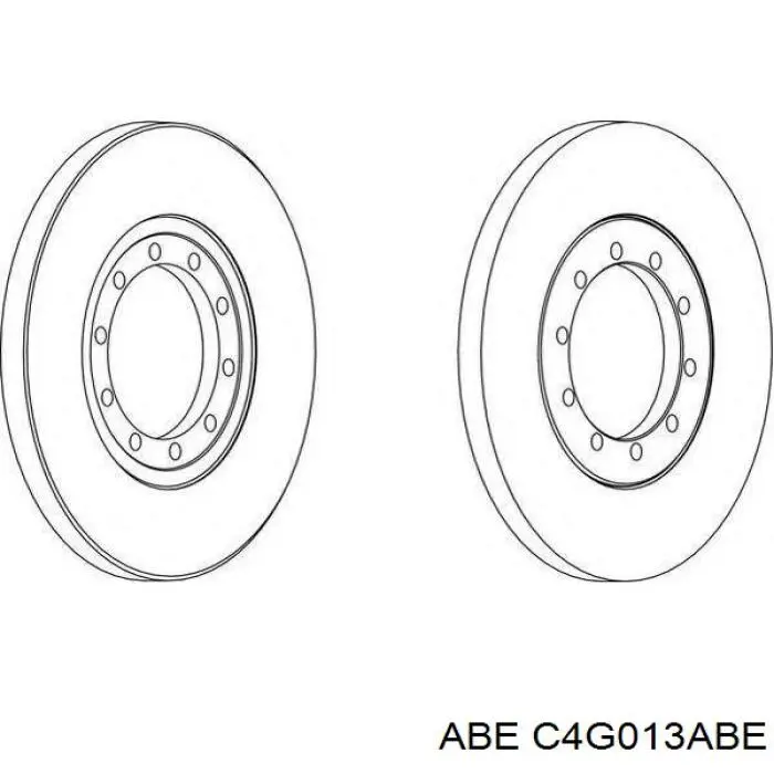 Disco de freno trasero C4G013ABE ABE