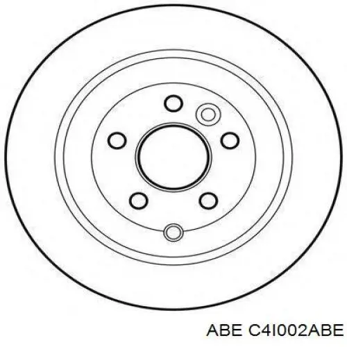 Disco de freno trasero 6G912A315CC Land Rover