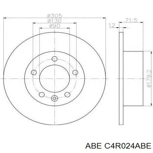 Frenos traseros ABE C4R024ABE