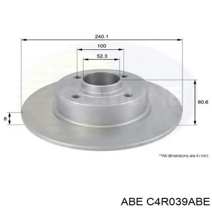 Disco de freno trasero Alfa Romeo 33 905