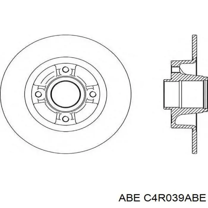 Disco de freno trasero Alfa Romeo 33 905