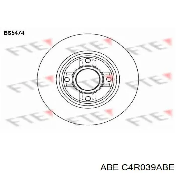 Disco de freno trasero Alfa Romeo 33 905