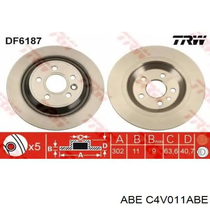 Disco de freno trasero BD9077 Fremax