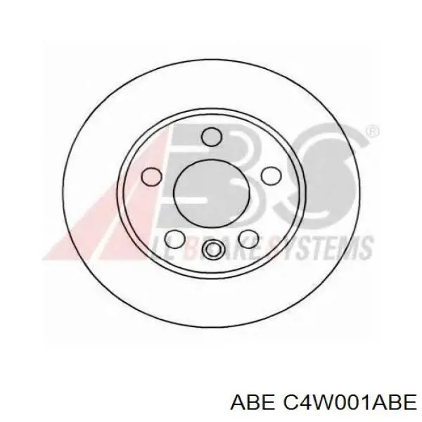 Disco de freno trasero C4W001ABE ABE