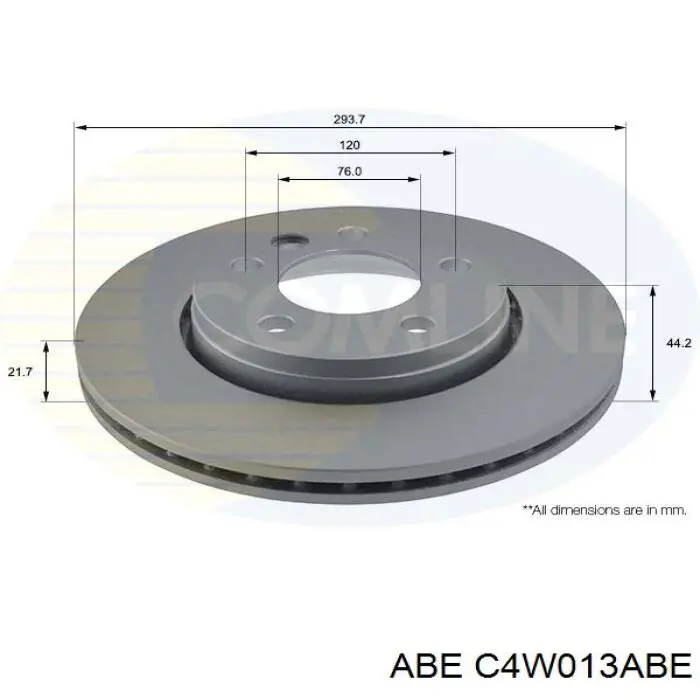 Disco de freno trasero ABE C4W013ABE precio, desde 40,43 EUR