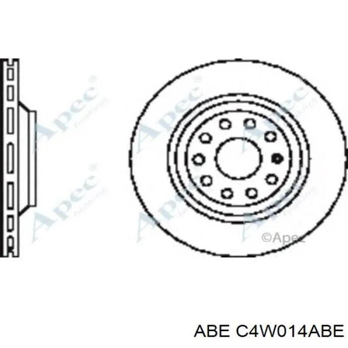 C4W014ABE ABE Freno de disco trasero
