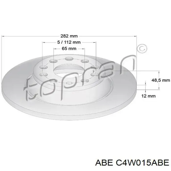Frenos traseros ABE C4W015ABE