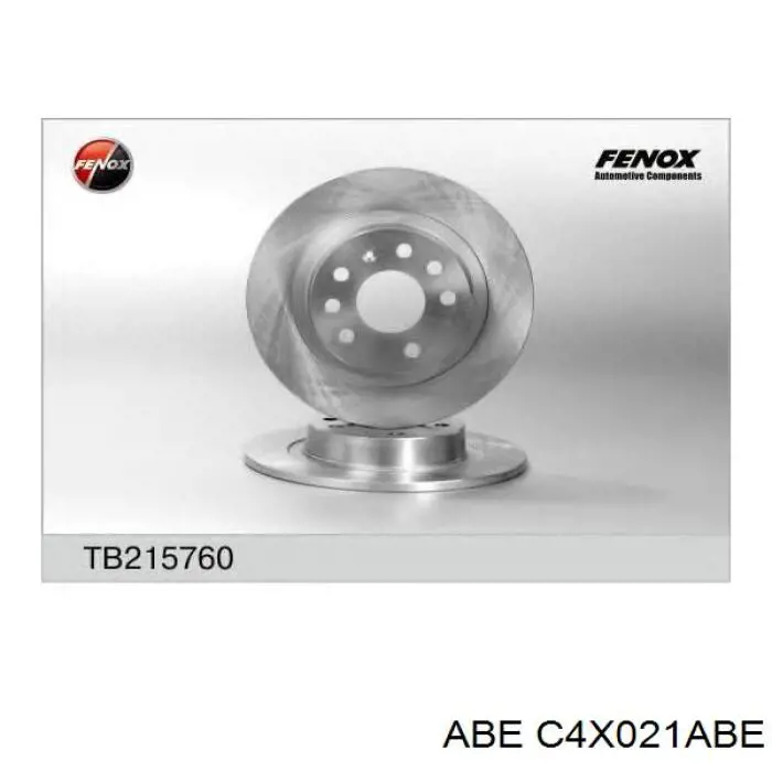 Disco de freno trasero C4X021ABE ABE