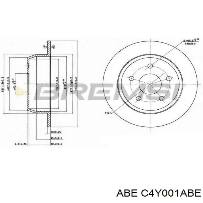 Disco de freno trasero Jeep Cherokee 2 XJ