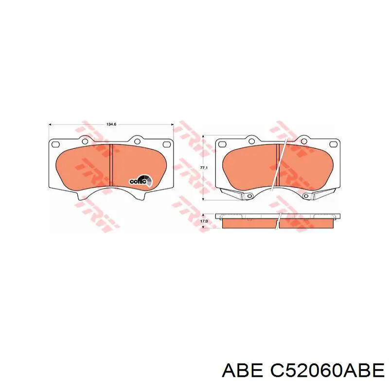 Comprar C52060ABE ABE Cilindro de freno de rueda trasera