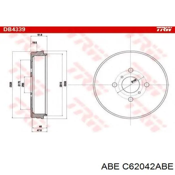 Tambor de freno trasero Japan Parts TA212C precio, desde 81,67 EUR
