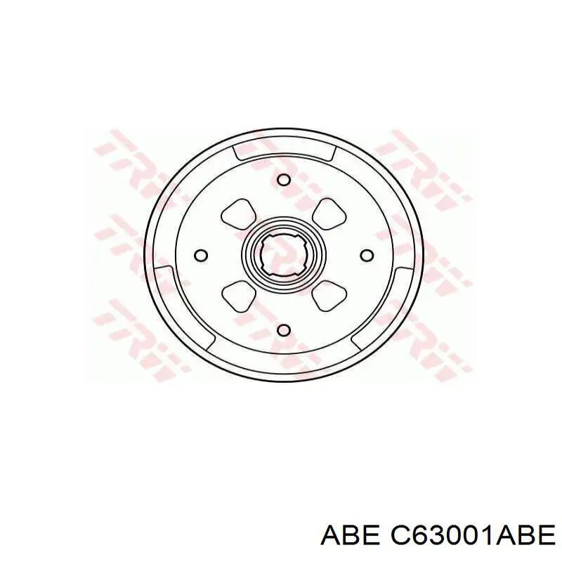 C63001ABE ABE freno de tambor trasero