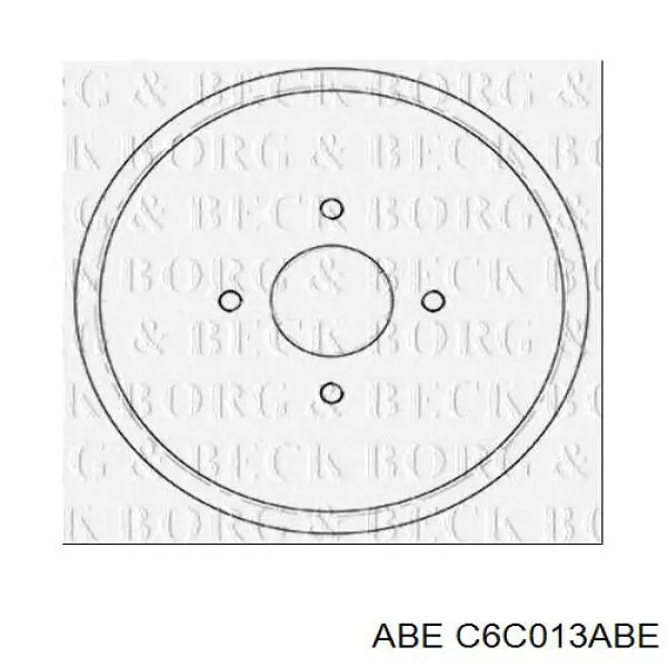 C6C013ABE ABE freno de tambor trasero