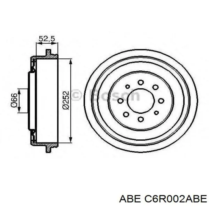 Comprar C6R002ABE ABE Tambor de freno trasero