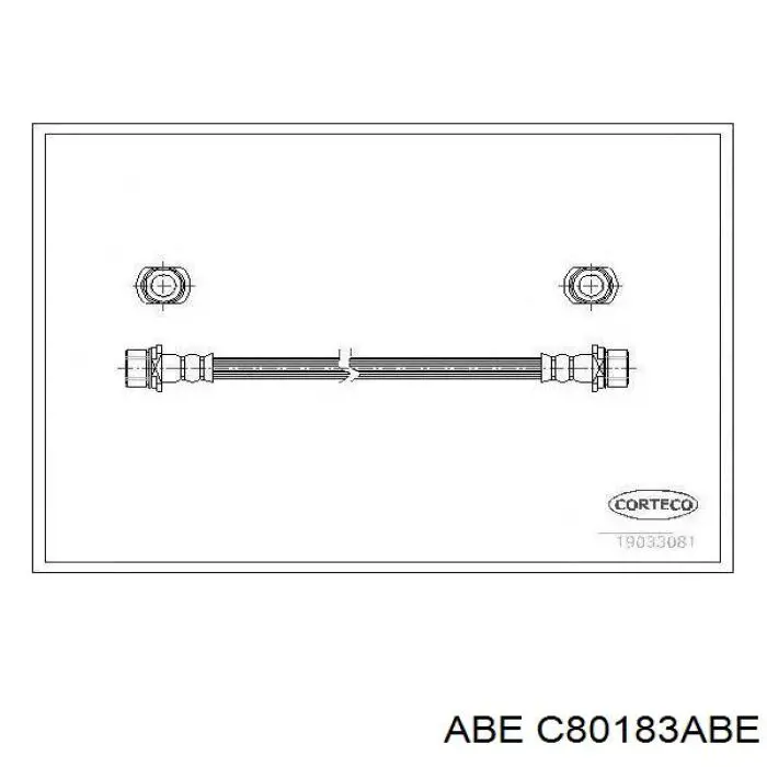 C80183ABE ABE tubo flexible de frenos delantero izquierdo