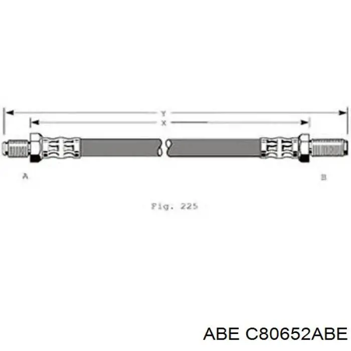 Latiguillo de freno trasero PHC183 TRW