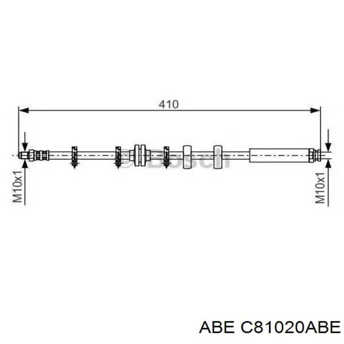 Latiguillo de freno delantero Fiat Bravo 1 182