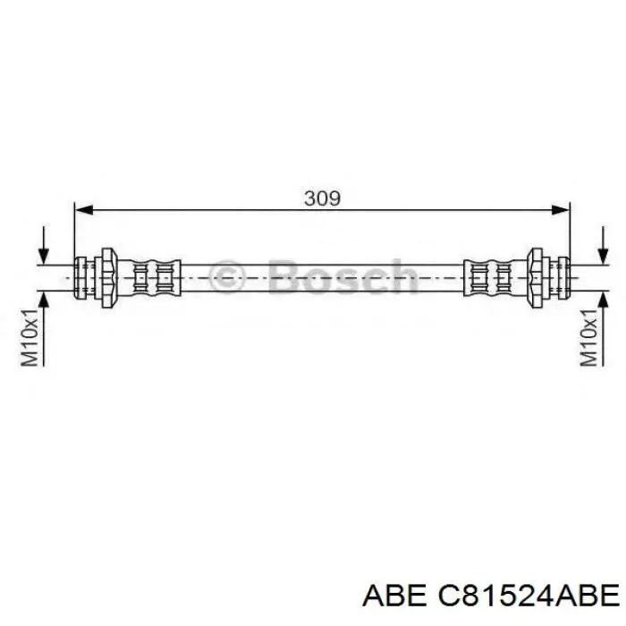 C81524ABE ABE latiguillo de freno trasero