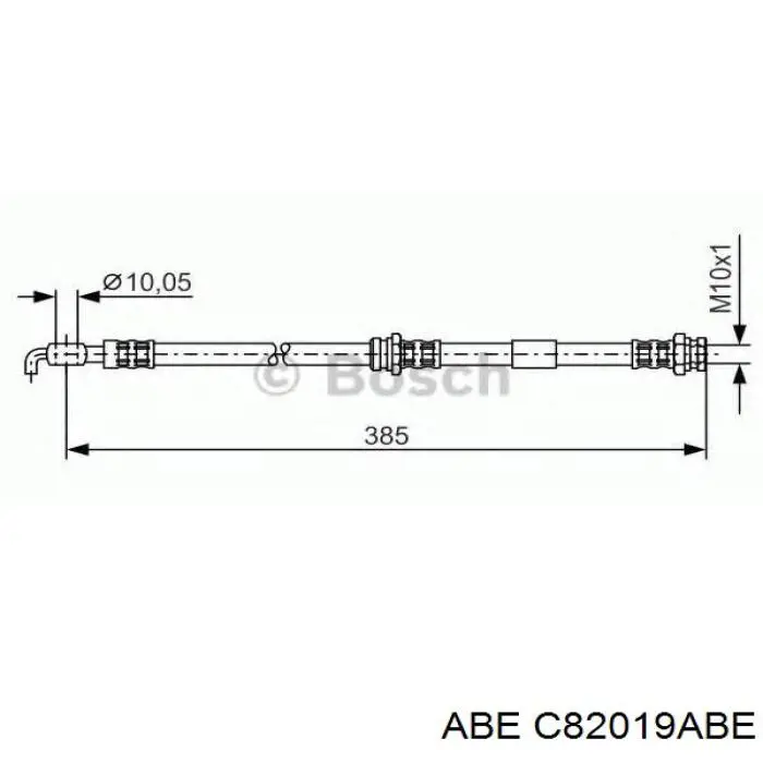 C82019ABE ABE latiguillo de freno delantero