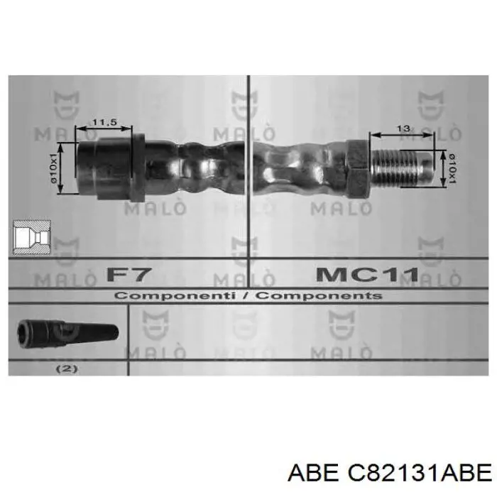 Latiguillo de freno delantero Mercedes A W168