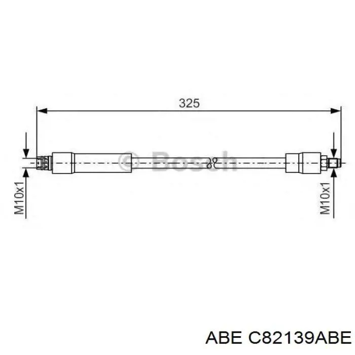 C82139ABE ABE latiguillo de freno delantero