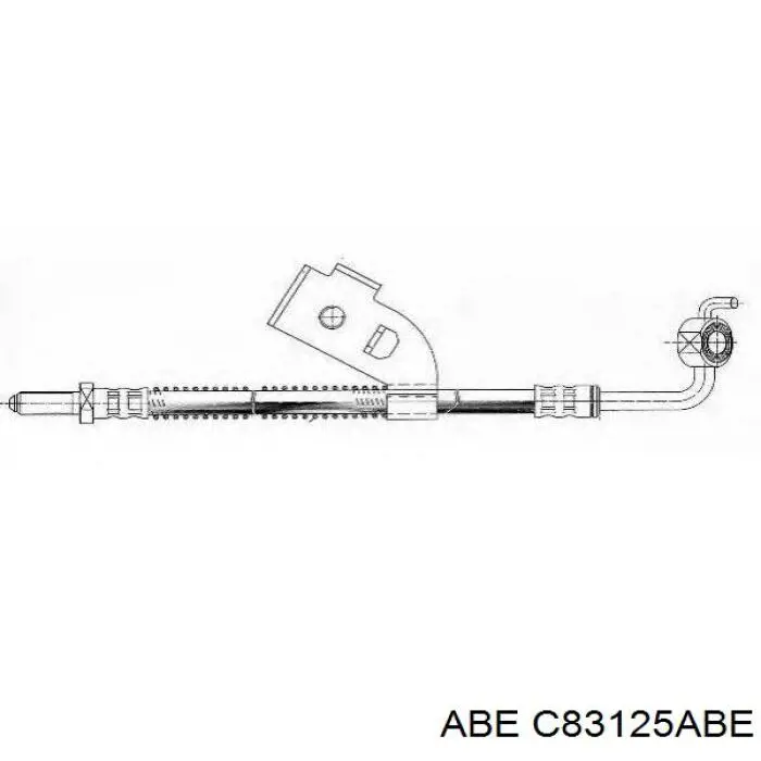 Manguera de freno delantero izquierdo TRW PHD341
