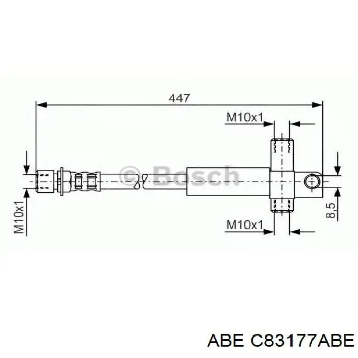 Tubo liquido de freno trasero Ford 6577425