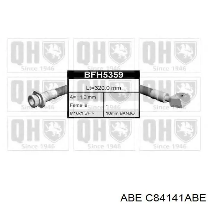 Latiguillo de freno delantero Opel Corsa F08, F68
