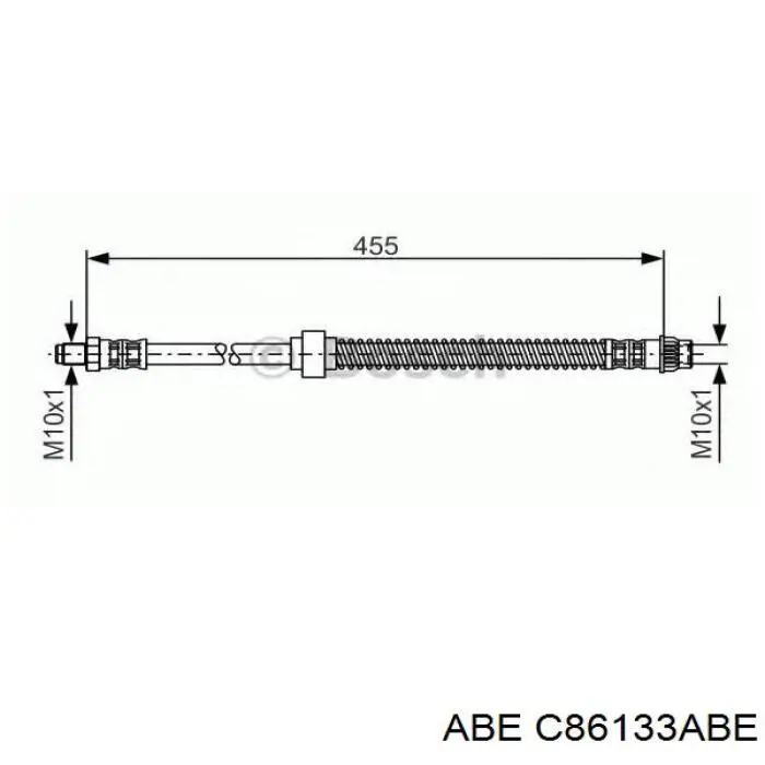 C86133ABE ABE latiguillo de freno delantero