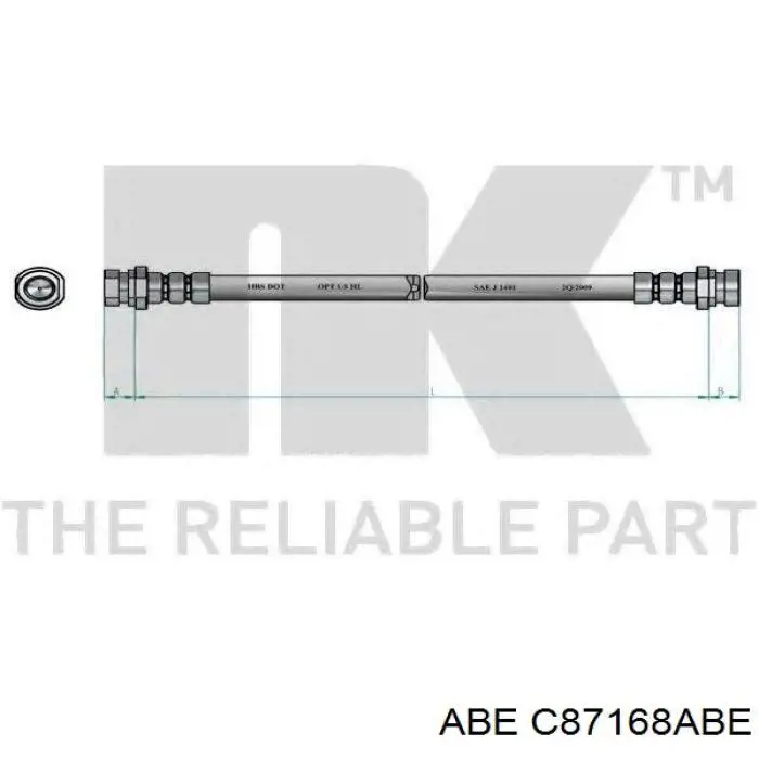 Latiguillo de freno delantero Renault Espace 4 JK0