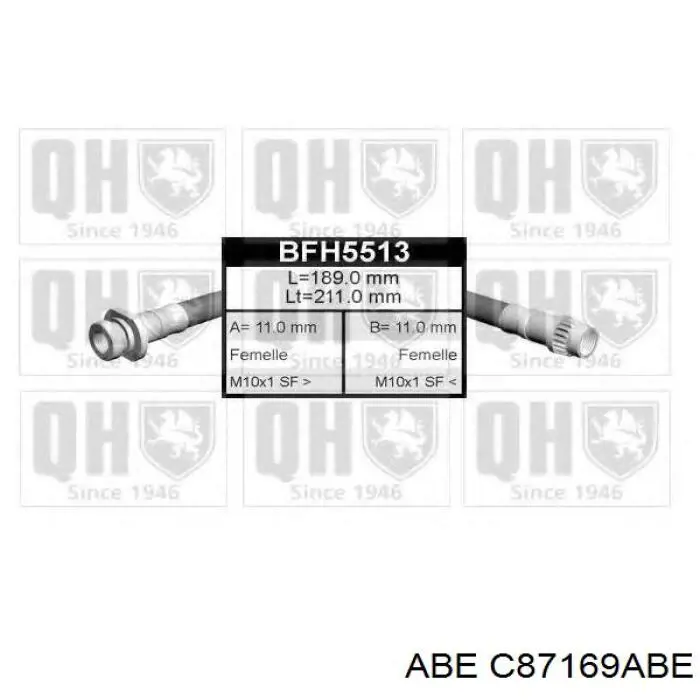 Comprar FT1169 K&K Latiguillo de freno trasero
