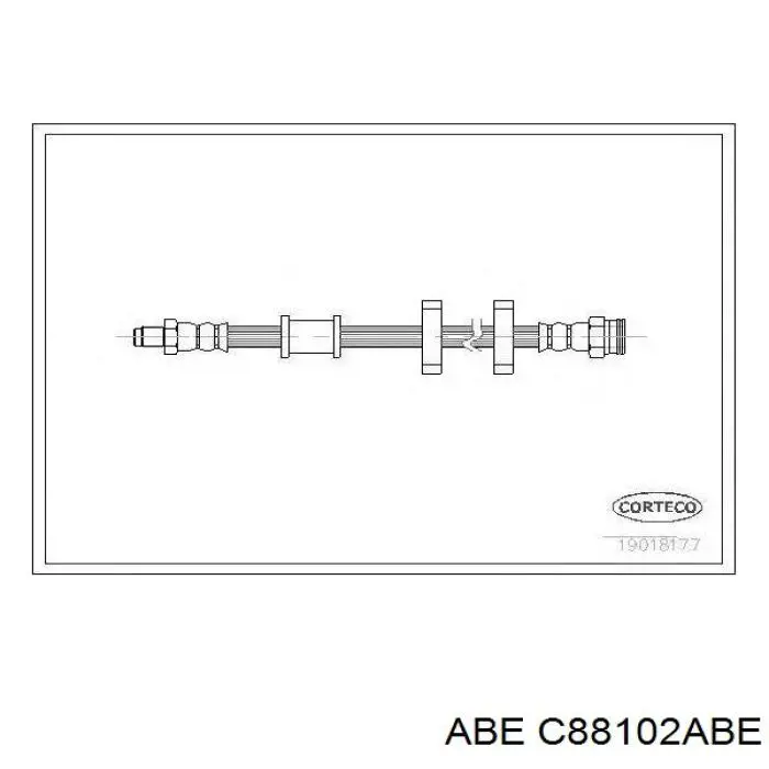 C88102ABE ABE tubo flexible de frenos trasero