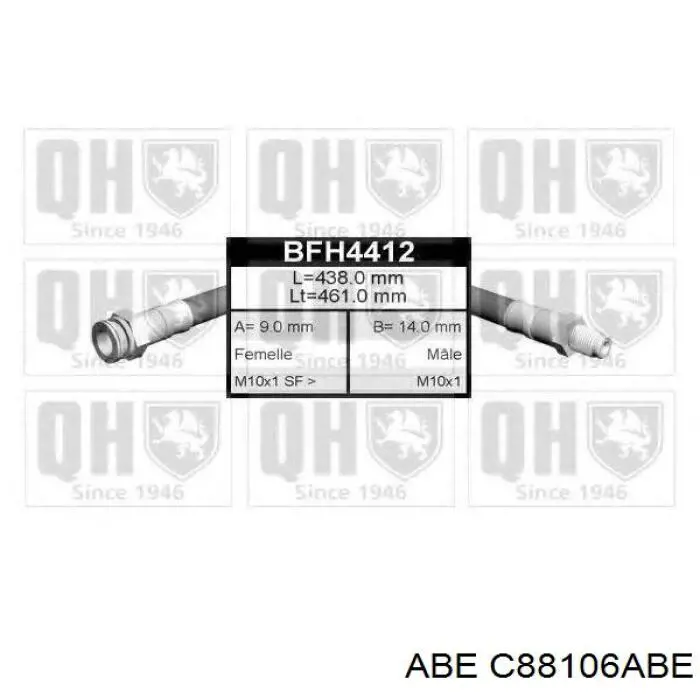 Tubo flexible de frenos delantero TRW PHB226