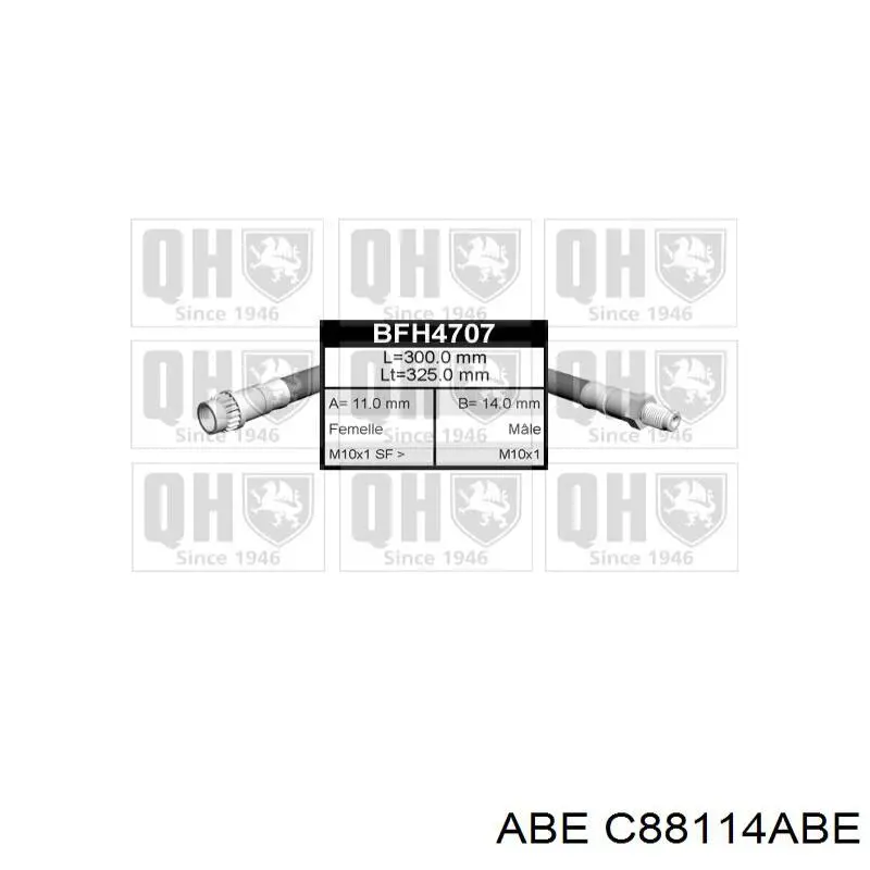 Tubo liquido de freno trasero TRW PHB294