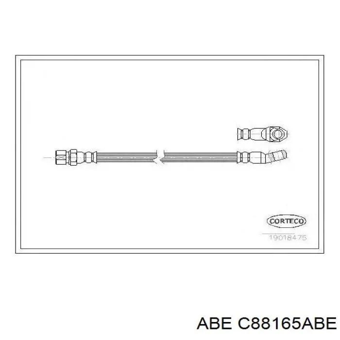 Latiguillo de freno trasero Q0015336V002000000 Mercedes