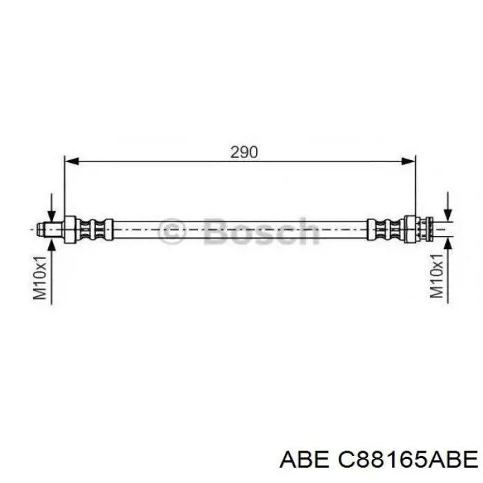 Tubo liquido de freno trasero Mercedes Q0015336V002000000