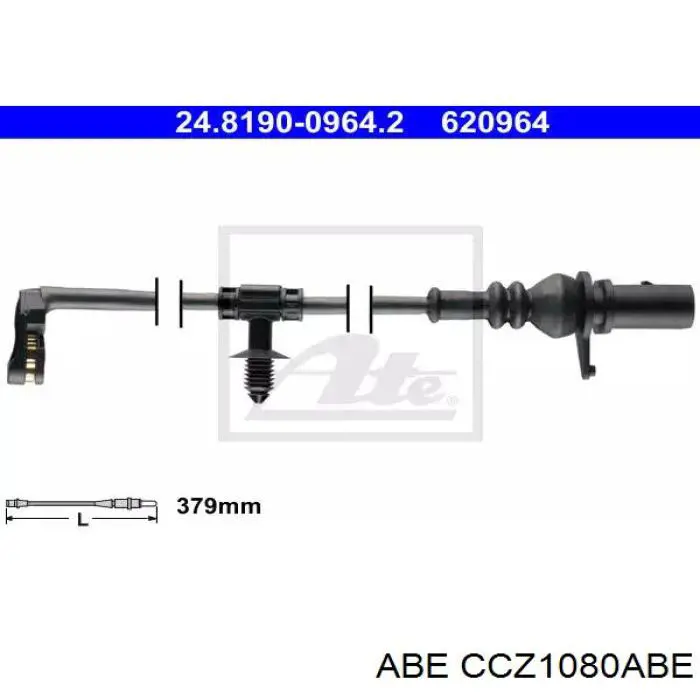 CCZ1080ABE ABE sensor abs delantero derecho